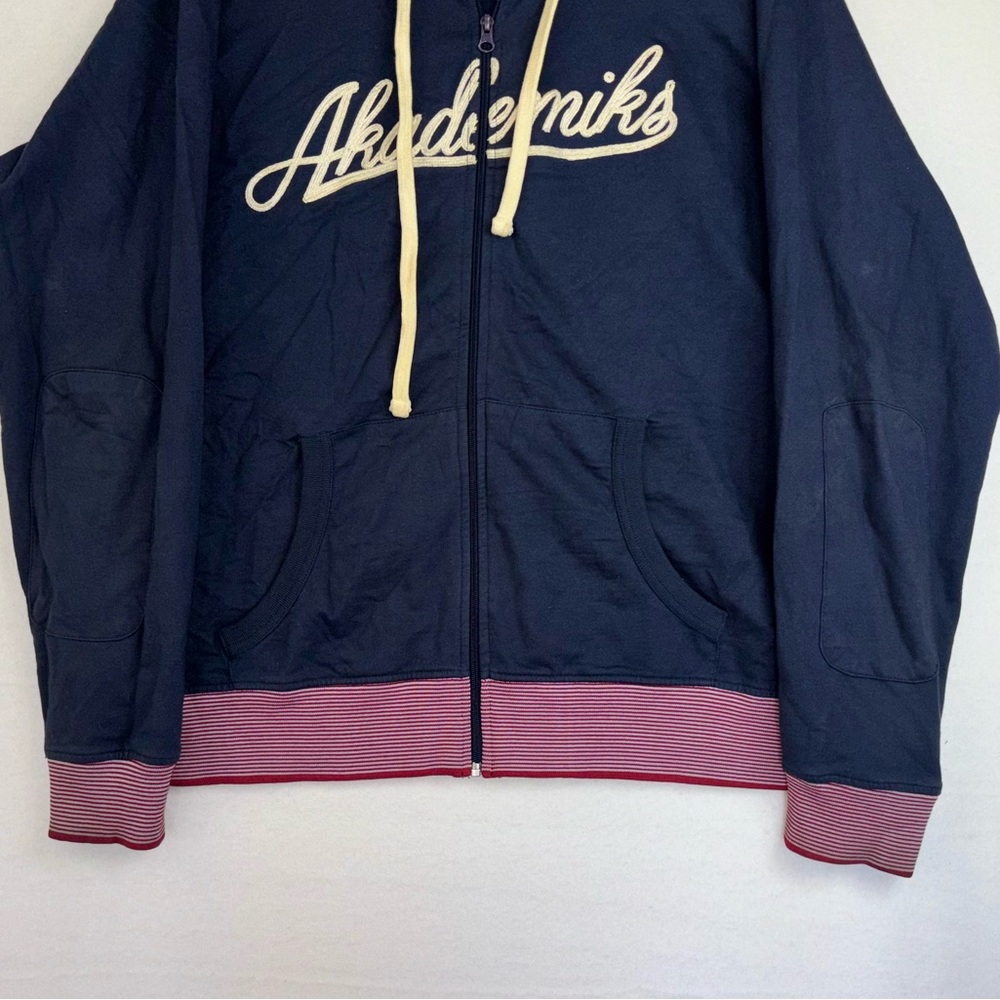 AKADEMIKS Vintage Y2K Embroidered Hoodie Jacket Full Zip Streetwear Men's 2XL‎ - Picture 6 of 12